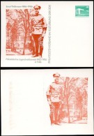 DDR PP18 C2/009b Privat-Postkarte ABKLATSCH Ernst Thälmann Halle 1985 - Cartes Postales Privées - Neuves
