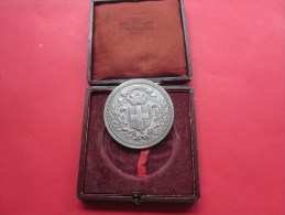 MEDAILLE De Table En Bronze + écrin Armoirie Ville De Toulon Revers > Cariatides De Puget Ornant Façade  Musée - Frankreich