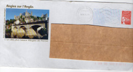 PAP--2005--ANGLES SUR L'ANGLIN--86 - Vienne--Vue Du Village (pont Et Ruines)--cachet Chasseneuil Du Poitou-86 - Prêts-à-poster:Overprinting/Luquet