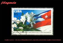 USADOS. CUBA. 2010-04 50 ANIVERSARIO DE LAS RELACIONES CUBA-INDONESIA - Usados