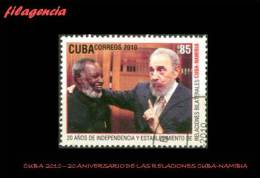 USADOS. CUBA. 2010-14 20 ANIVERSARIO DE LAS RELACIONES CUBA-NAMIBIA - Oblitérés