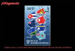 USADOS. CUBA. 2012-23 X ANIVERSARIO DE LAS RELACIONES DIPLOMÁTICAS CUBA-ISLAS DEL PACÍFICO - Used Stamps