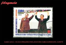 USADOS. CUBA. 2010-30 50 ANIVERSARIO DE LAS RELACIONES CUBA-COREA DEL NORTE - Oblitérés