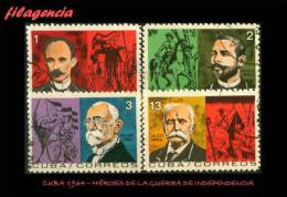 USADOS. CUBA. 1964-18 HOMENAJE A LOS HÉROES DE LA INDEPENDENCIA - Used Stamps