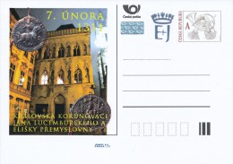 Czech Rep. / Postal Stat. (Pre2011/05) Royal Coronation Of John Of Luxemburg And Elizabeth Of Bohemia (1311) - Postcards