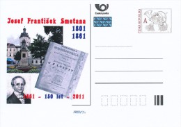 Czech Rep. / Postal Stat. (Pre2011/08) Josef Frantisek Smetana (1801-1861) Czech Teacher, Textbook Author - Postcards