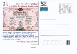 Czech Rep. / Postal Stat. (Pre2011/11) 200 Anniversary Of National Bankruptcy Austria (1811), Karl Friedrich Von Kübeck - Postcards