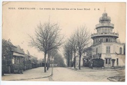 CPA 92 - CHATILLON -Route De Versailles Et Tout Biret (vins Café Liqueur....) - Châtillon