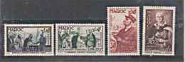 Maroc  1954  Ml Lyautey   N° 335 à 338   Serie Compl. Neuf X X - Unused Stamps