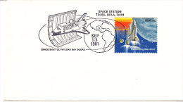 SPACE - USA- 1981 - SPACE STATION TULSA   COVER WITH TULSA, OKLA   POSTMARK - Estados Unidos