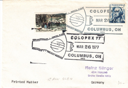 SPACE -  USA - 1977 - COLOPEX COVER WITH  PROJECT MERCURY POSTMARK - Etats-Unis