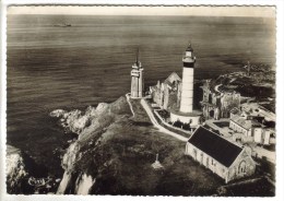 CPSM PLOUGONVELIN (Finistère) - POINTE SAINT MATHIEU : Le Phare Et L'abbaye Vue Aérienne - Plougonvelin