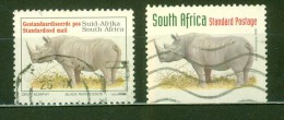 Rhinoceros Noir - AFRIQUE DU SUD - Animaux De La Savane - N° 813-995 - 1996 - Gebruikt