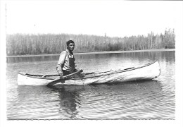 CPSM Indien D'amérique. Indiens Cris (canoé) - Amérique