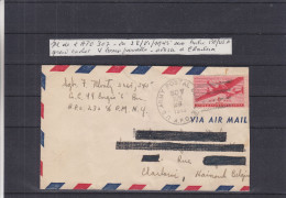 Etats Unis - Lettre De 1945 - Oblitération U.S. Army - APO 307 - Expédié Vers La Belgique - Covers & Documents