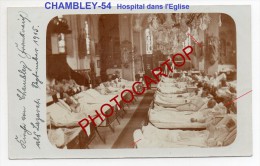 CHAMBLEY BUSSIERES-Hospital Militaire Allemand-Eglise-Carte Photo Allemande-Guerre14-18-1WK -Militaria-Frankreich-Fra Nc - Chambley Bussieres