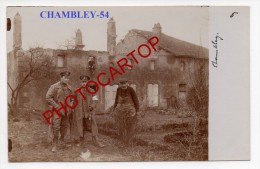 CHAMBLEY BUSSIERES-Vieillard-Carte Photo Allemande-Guerre14-18-1WK-Militaria-Frankreich-France-54- - Chambley Bussieres