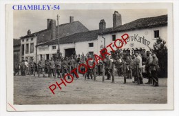 CHAMBLEY BUSSIERES-Concert-Bayern Kantine-Musiciens-Carte Photo Allemande-Guerre14-18-1WK-Militaria-Frankreich-France-54 - Chambley Bussieres