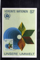 UNITED NATIONS AUSTRIA VIENNA WIEN - ONU - UN - UNO 1982 MAXIMUM CARD FDC HUMAN ENVIRONMENT SVILUPPI UMANI CARTOLINA - Cartes-maximum