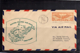 UNITED STATES STATI UNITI USA 1 NOV 1935 DUNBAR VIRGINIA FIRST FLIGHT  FDC - 1851-1940