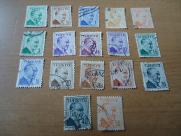 Türkei: 17 Werte Atatürk - Used Stamps