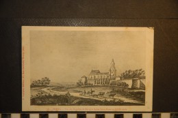 CP, 01, BOURG Vue Des Environs De Bourg Et Eglise Notre Dame Au XVIIIe Siecle N°6285 Edition B Ferrand RARE - Autres & Non Classés