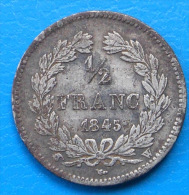 Louis-Philippe 1/2 Franc 1845 W LILLE - 1/2 Franc