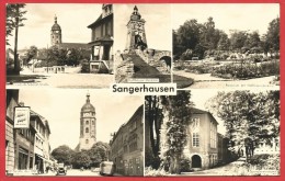 CARTOLINA VG GERMANIA - SANGERHAUSEN - Panorama - Vedutine - 9 X 14 - ANNULLO 1960 VIAGGIATA IN FRANCIA - Sangerhausen