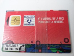 RARE : THOMSON NR1 MONDIAL DE LA PUCE MINT CARD UNDER BLISTER  ISSUE 1000EX - Telefoonkaarten Voor Particulieren