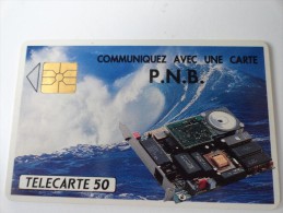 COMUNIQUEZ AVEC UNE CARTE PNB USED CARD - Telefoonkaarten Voor Particulieren