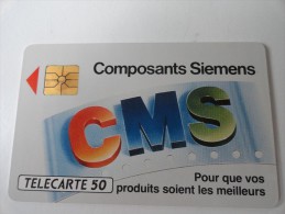 RARE : CMS COMPOSANTS SIEMENS USED CARD ISSUE 1000EX - Telefoonkaarten Voor Particulieren