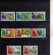ZAIRE CONGO 1979 RIVER EXPEDITION DE FLEUVE SPEDIZIONE DEL FIUME COMPLETE SET SERIE COMPLETA MNH - Unused Stamps