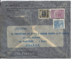 BRESIL - LETTRE POUR FRANCE VIA C.G.A. 1932 LA COTONNIERE - COMPAGNIE AEROPOSTALE SERVICO POSTALE AERO - Luchtpost (private Maatschappijen)