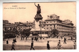 75 - Paris 11 ème - Place Et Statue De La République - Editeur: L.D - Arrondissement: 11