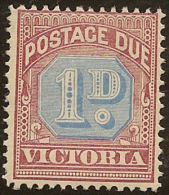 VICTORIA 1890 1d Postage Due SG D2 HM #GR233 - Ongebruikt