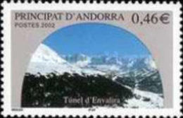 ANDORRA FRANCESA 2002 - TUNEL D'ENVALIRA - YVERT Nº  572 - Ungebraucht