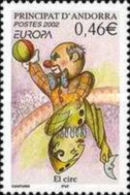 ANDORRA FRANCESA 2002 -EUROPA - EL CIRCO - YVERT Nº  569 - Circo