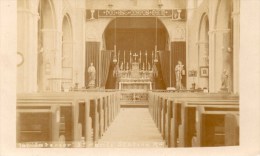 REAL PHOTOGRAPHIC POSTCARD - INTERIOR OF ST. PAULS - STATION ROAD - WOOD GREEN - MIDDLESEX - Middlesex