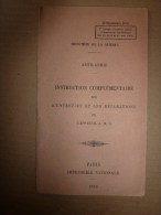 1923 Ministère De La Guerre : ARTILLERIE Instruction Sur L'entretien Et Réparation De L'appareil ARS...etc - French