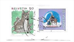 1990: Haustiere, Katze - Used Stamps