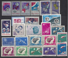 ESPACE - Lot Timbres ROUMANIE PARAGUAY BULGARIE... - Sammlungen