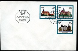 DDR U2 UMSCHLAG Burgen Der DDR Sost. 1985 Kat. 5,00 - Briefomslagen - Gebruikt