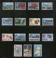 GRENADA 1967 ASSOCIATED STATEHOOD OVERPRINTED SET OF 15 NHM - Grenade (...-1974)