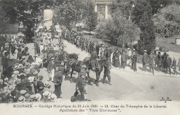 Bourges - Cortège Historique Du 29 Juin 1930 - Char Du Triomphe De La Liberté - Apothéose De "Trois Glorieuses" - Manifestazioni