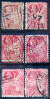 NEW SOUTH WALES 1888 6d Queen Victoria USED 6 Stamps SCOTT80 CV$45 - Usati