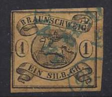 Germany (Braunschweig)  1853-56  (o)  Mi.6  (signed See Scans+discription) - Braunschweig