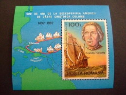 ROMANIA 1992  COLUMBUS   4828    OR  BLOCK 277   CTO   (054600-NVT) - Christopher Columbus