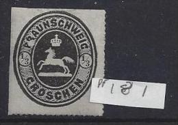 Germany (Braunschweig)  1865  (*)  MH  Mi. PF 17 I  (same As PF 18 I) - Brunswick