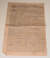 La Dépèche Algérienne Du 1er Septembre 1943 - French