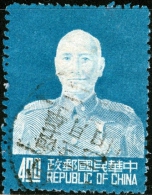 REPUBBLICA DI CINA, REPUBLIC OF CHINA, COMMEMORATIVO, CHIANG KAI-SHEK, 1953, FRANCOBOLLO USATO, Scott 1088 - Oblitérés